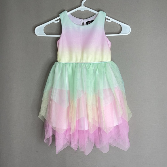 4T Toddler Rainbow Fairy Hem Tutu Dress-NWT - Picture 4 of 9